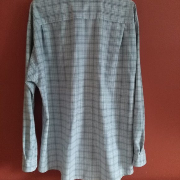 Vintage Structure | Men's Shirt | Size L | Blue / Brown / White - Picture 2 of 3